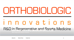 Desktop Screenshot of ortho-bio.com