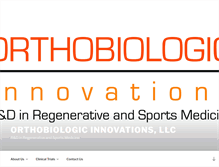 Tablet Screenshot of ortho-bio.com
